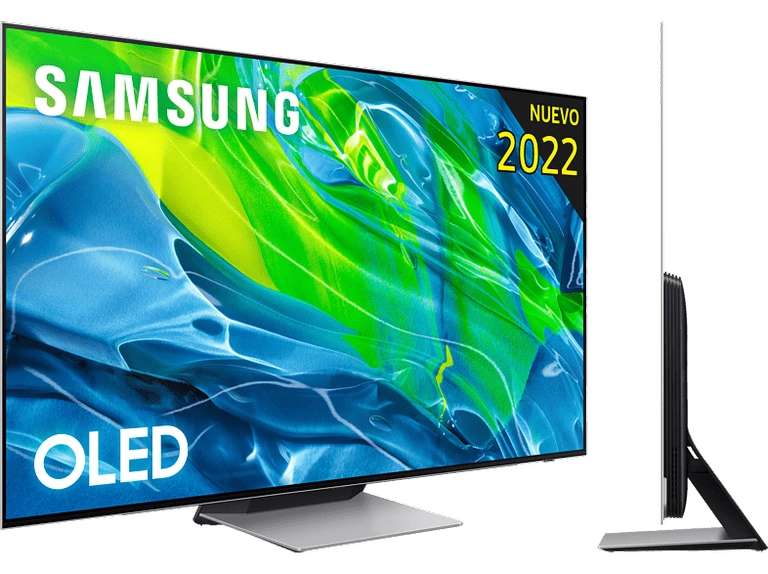 TV OLED 55" - Samsung QE55S95BATXXC, UHD 4K, Procesador Quantum 4K con IA, Smart TV, DVB-T2 (H.265), Plata