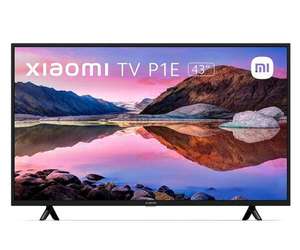 TV LED 43" - Xiaomi TV P1E 43, UHD 4K, Quad A55 1.5 GHz, Smart TV, 20 W, Dolby Audio, DTS-HD, Negro