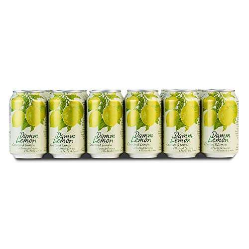 Damm Lemon Cerveza Clara Mediterránea - Pack de 24 x 330 ml. Total: 48 latas [12'26€/pack]