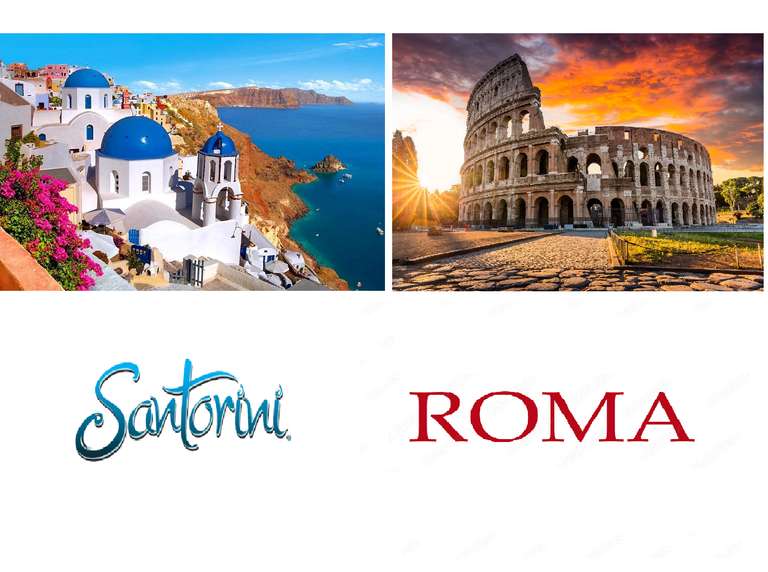 Vacaciones en Julio 8 días, Roma y Santorini, vuelos + alojamiento + traslados + seguro (PxPm2)