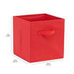 Amazon Basics Foldable Storage Cubes (6 Pack), Red