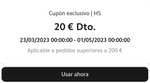 10€ de descuento al gastar 99€, 20€ al gastar 200€ y 20€ de descuento en Redmi Note 12 Series + 50 MiPoints