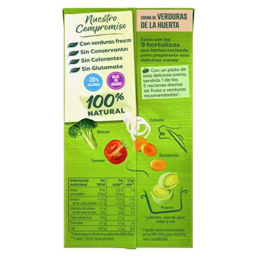 Knorr  Crema Ligeresa  Verduras de la Huerta  500ml - Pack de 12 [1'59€/ud]