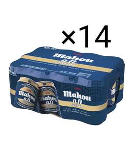 ×168 latas Mahou 0.0. tostada (0.4€ lata) (recogida gratis en tienda)