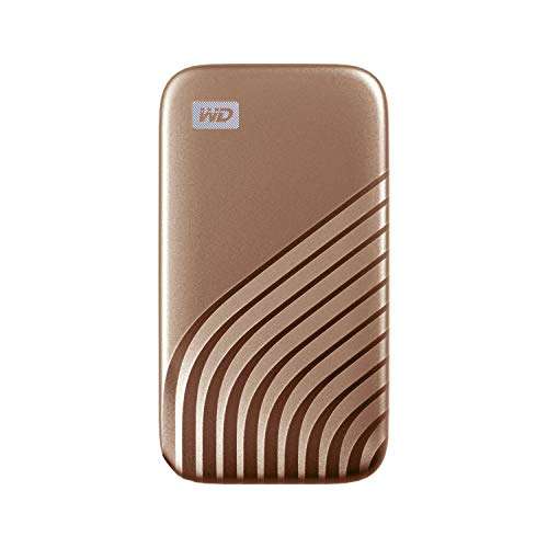 WD 500GB My Passport Portable SSD con NVMe Technology, USB-C, Lectura hasta 1050MB/s, Escritura Hasta 1000MB/s