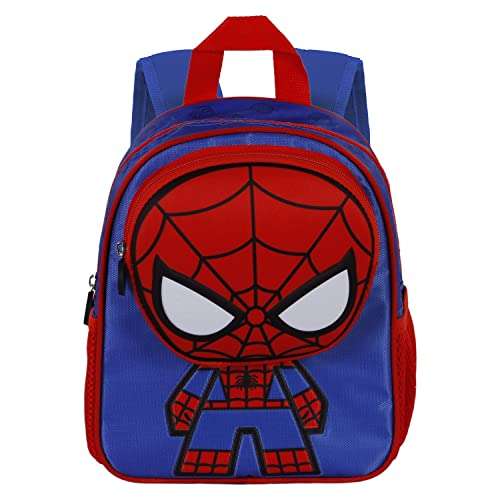Karactermania Spiderman Bobblehead-Mochila Pocket, Azul, Talla única