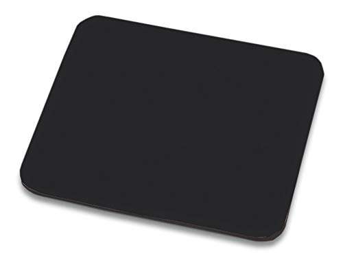 Alfombrilla de ratón (poliéster + Espuma EVA, 248 x 216 x 2 mm), Color Negro