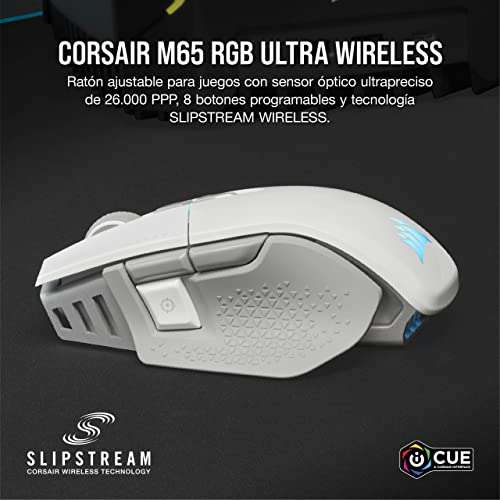 Corsair M65 RGB ULTRA WIRELESS, Ratón Inalámbrico para Juegos FPS Personalizable