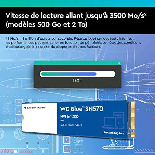 SSD WD Blue SN570 1TB M.2 NVMe