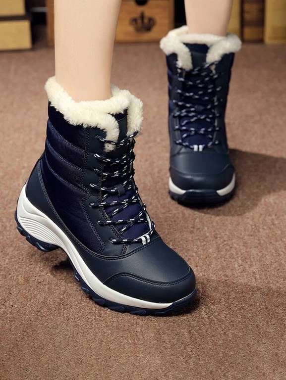 Botines de Mujer Zapatos de Plataforma Botas Invierno Calzado Para Nieve Y Agua ( Varias Tallas y 2 Colores ) Oferta Para Nuevos Usuarios.