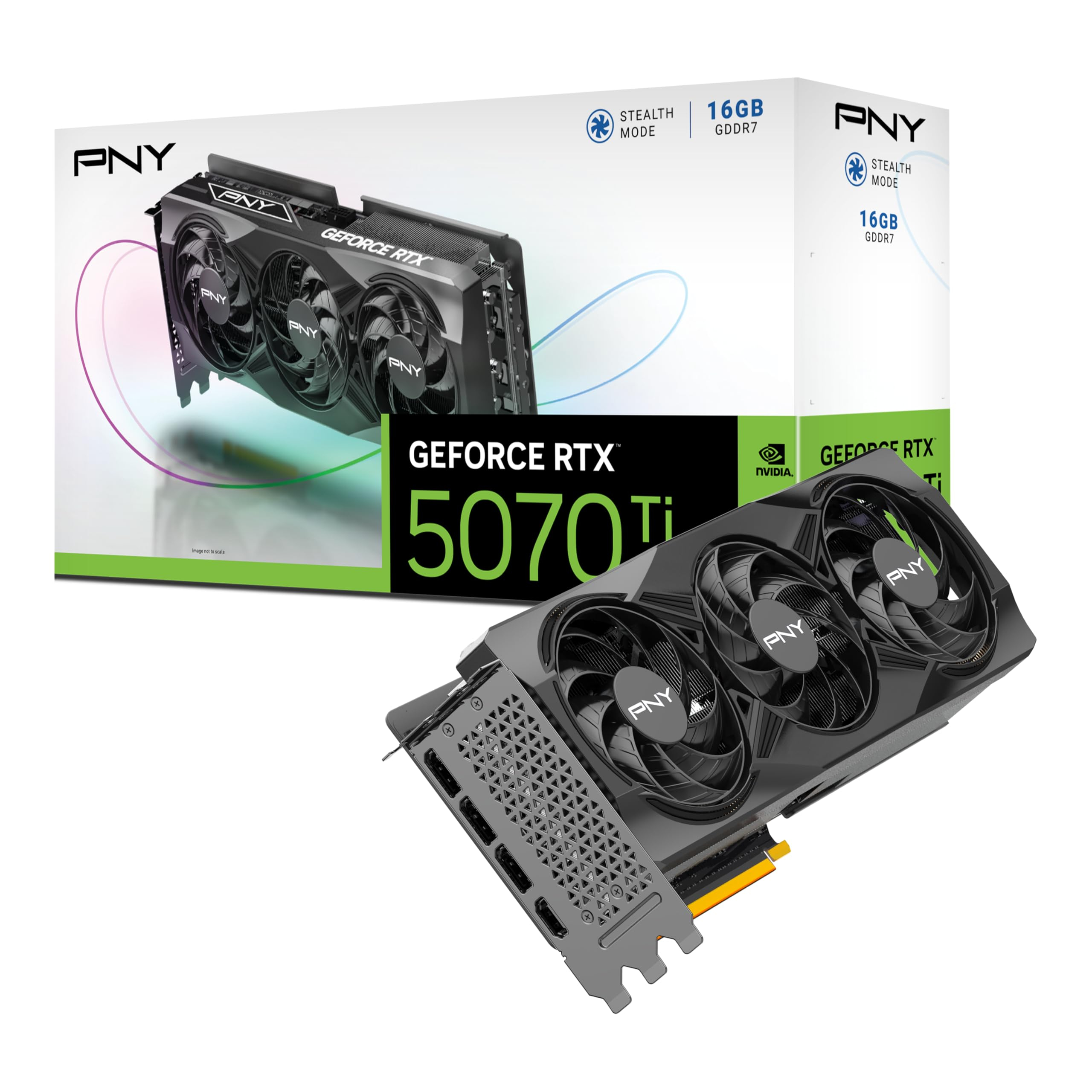 PNY Tarjeta Gráfica GEFORCE RTX 5070 Ti 16GB Triple Ventilador DLSS4