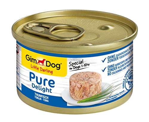 Snack para perros rico en proteínas, con pescado tierno en deliciosa gelatina - 12 latas