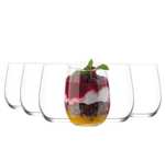 Set de 6 Vasos de cristal 475ml (Apto para Lavavajillas)