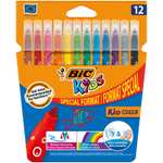 BIC 9246621 Kids Visa Pack de 12 rotuladores de colores