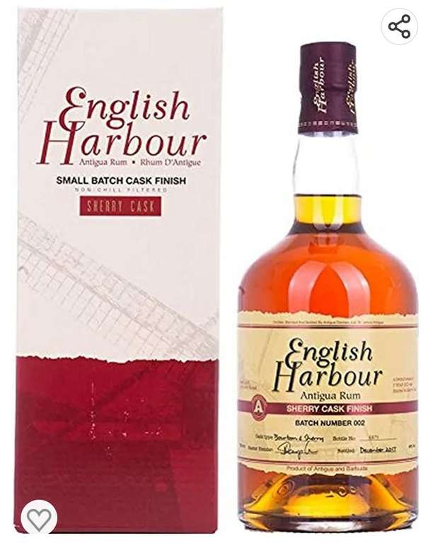 English Harbour SHERRY CASK FINISH Small Batch Antigua Rum 46% Vol. 0,7l in Giftbox