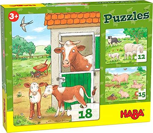 Puzzles Crías Animales de Granja Infantil