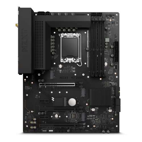 Nzxt N7 Z690 Motherboard - Z690 (Compatible con CPU de 12 generación) - Placa Base ATX - Escudo de E/S Integrado - Wi-Fi 6E - Negro