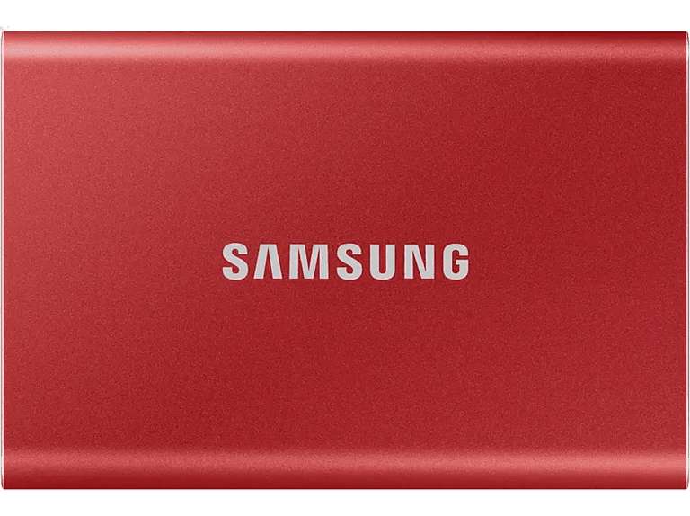 Disco duro SSD 500 GB - Samsung MU-PC500R, Externo, USB Tipo C, SSD, Rojo