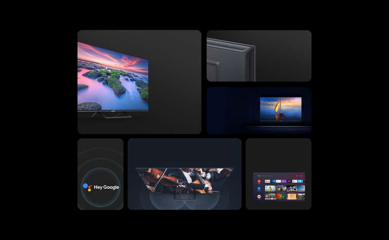 TV LED 50" - XIAOMI Xiaomi TV A2 50, UHD 4K, MediaTek Mali G52 MP2, DVB-T2 (H.265), Negro [Codigo Unidays] [269€ con cupón BIENVENIDO]
