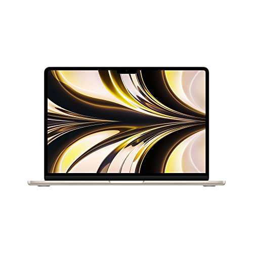 Apple 2022 Ordenador Portátil MacBook Air con chip M2 de Apple: pantalla Liquid Retina de 13,6 pulgadas, 8GB de RAM, 256 GB