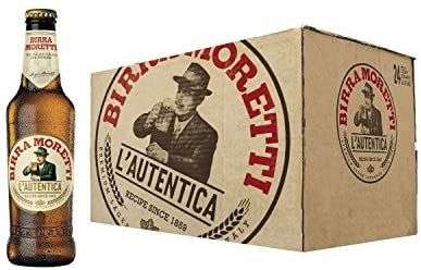 Birra Moretti cerveza lager italiana caja 24 botellas 33 cl - 7920 ml