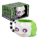 Paladone Beetlejuice - Taza con forma de cara, vaso de cerámica 3D