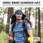 Sombreros para el Sol protección UV Protege Cuello Cara, Sombrero Trekking Senderismo