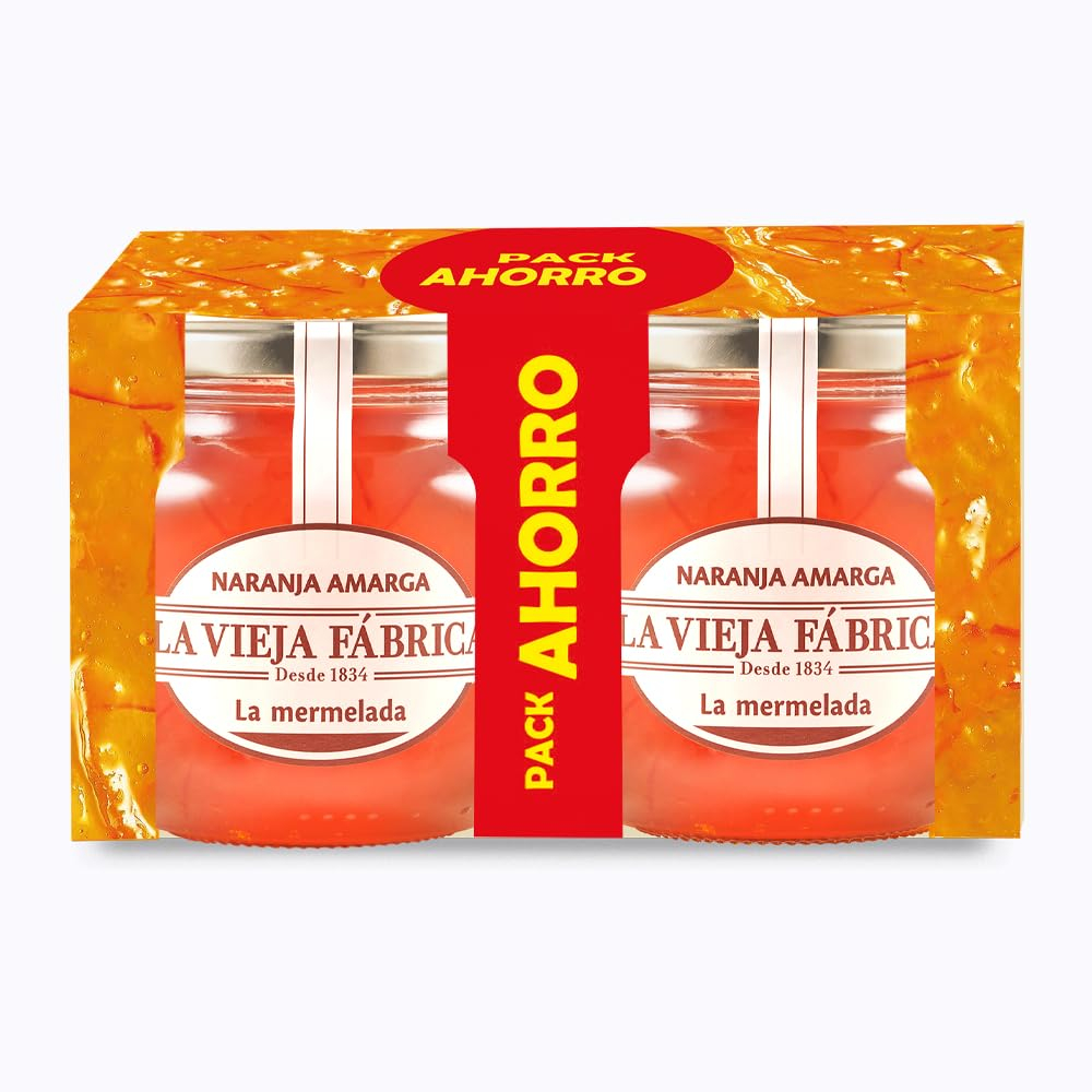 La Vieja Fábrica | Mermelada de Naranja Amarga TRADICIONAL Pack ahorro de 2 unidades | 290g cada bote