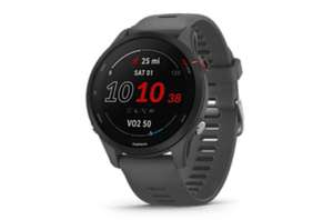 Reloj deportivo - Garmin Forerunner 255, Negro, Pantalla 1.3", Garmin Pay, Bluetooth, Autonomía 14 días modo reloj 30 horas en modo GPS