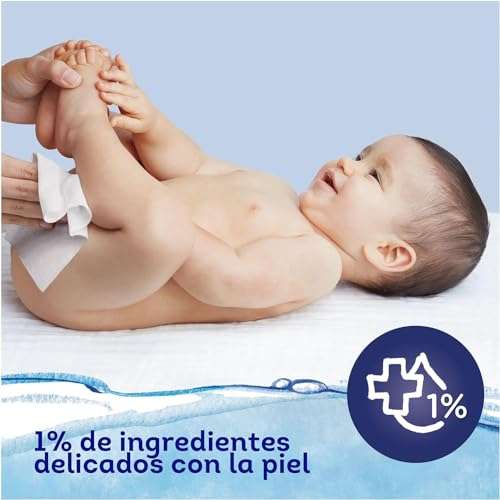 Dodot Toallitas Aqua Pure para Bebé, 99% Agua, 864 Toallitas, 18 Paquetes (14+4 Gratis)