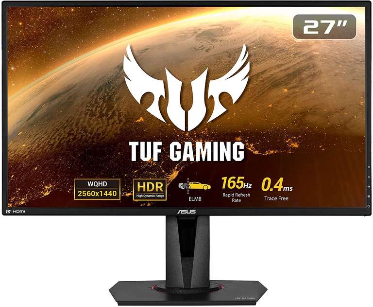 ASUS TUF VG27BQ - Monitor Gaming 27" FHD (1920x1080, 0.4 ms, 165 Hz) + [Descuento Xbox Game Pass PC]