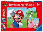 Ravensburger - Puzzle Super Mario, Colección 3 x 49