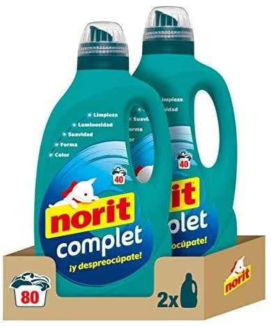NORIT Complet - Detergente Líquido, Pack de 2 x 2000 Mililitros, 4000 Mililitros