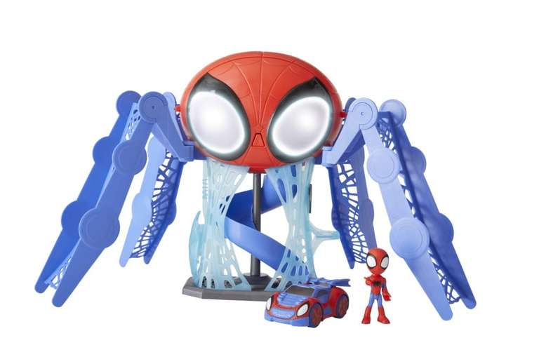 Spidey And His Amazing Friends Playset Aracnocuartel - Figura y vehículo