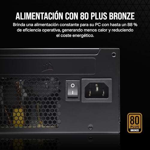 Corsair CX650 650W 80 Plus Bronze - Fuente de alimentación PC (También en Amazon)