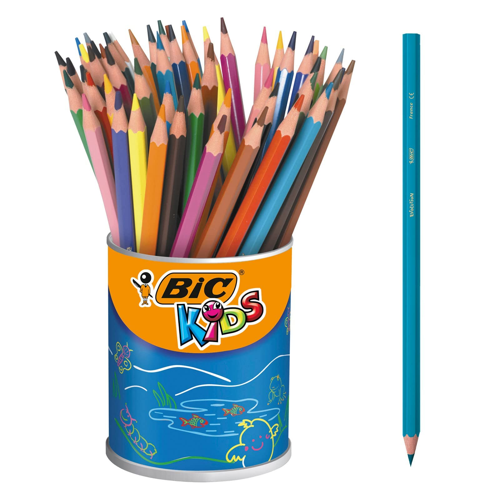 BIC Kids Evolution - Lápices de colores (60 unidades)