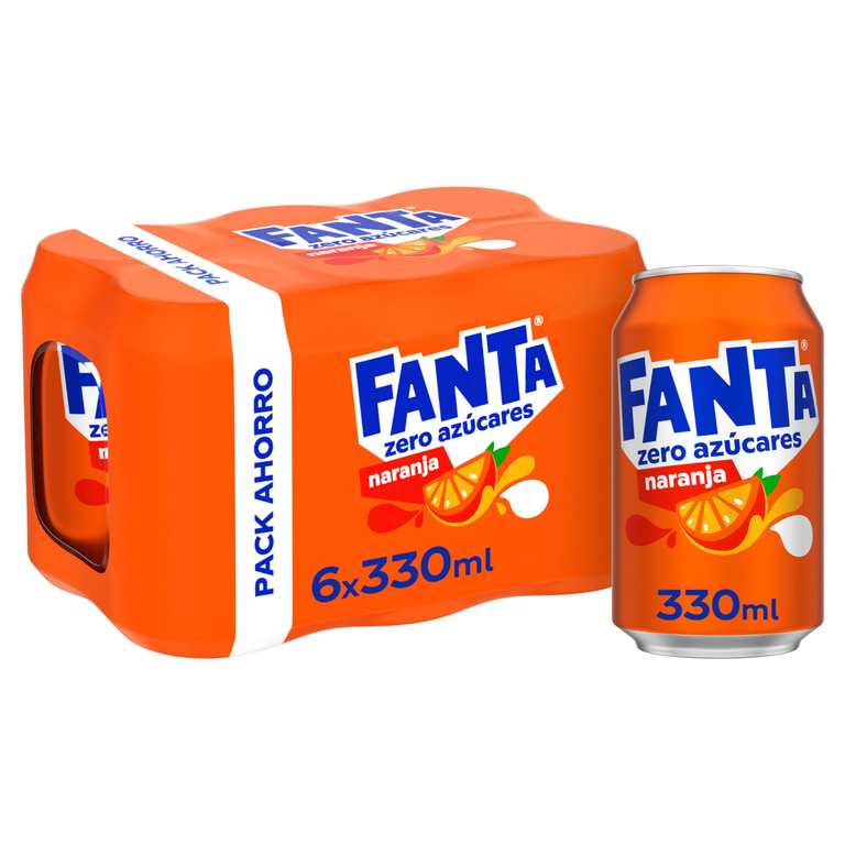 Imagen de Fanta Naranja Zero Azúcar pack 6