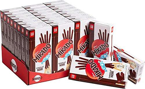 Lu - Mikado & Go, Palitos de Galleta Cubiertos de Chocolate Negro - 936 g