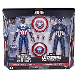 Pack 2 Figuras Capitán América Marvel Legends