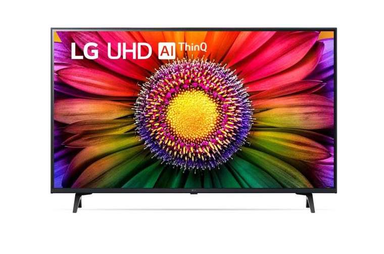 TV LG UHD 4K de 75'' Serie 80, Procesador Alta Potencia, HDR10 / Dolby Digital Plus, Smart TV webOS23