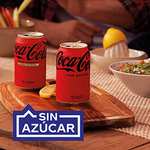 Coca-Cola Zero Azúcar Zero cafeína - Refresco de cola sin azúcar, sin calorías, sin cafeína - Pack 24 latas 330 ml