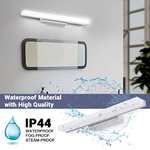 Luz para Baño, Luz Armario con Espejo Lámpara Baño IP44 40 cm, Luz Blanca 4000 K [Clase de eficiencia energética F]