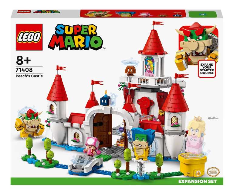 Juguete de Construcción Set de Expansión: Castillo de Peach con Toadette y Bowser LEGO Super Mario