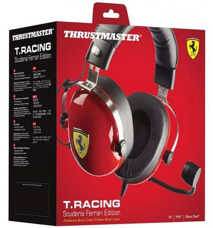 Auriculares Gaming Multiplataforma ThrustMaster T.Racing DTS (Scuderia Ferrari Edition con licencia oficial)