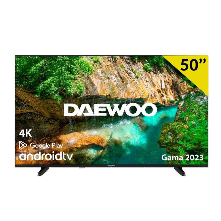 Televisor Smart TV Daewoo 50DM62UA 50'' 4K UHD WiFi Bluetooth E negro