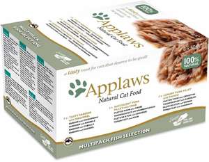 Applaws Tasty para gatos 8 x 60 g Selección pescado/pollo