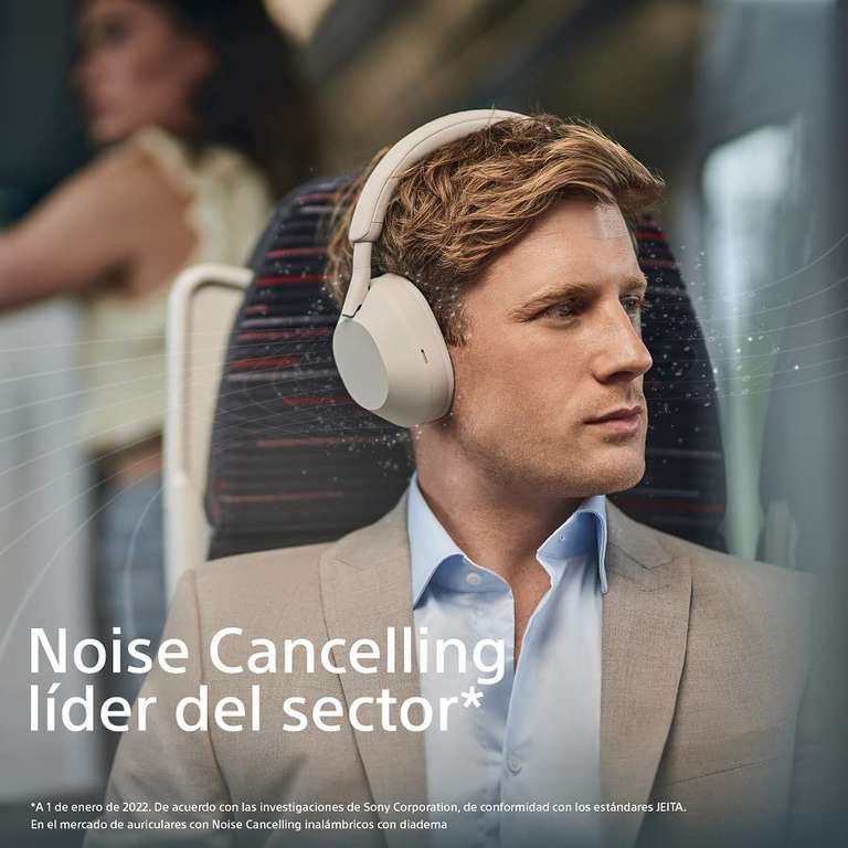 Sony WH-1000XM5 Auriculares con Noise Cancelling, 30h, Optimizados para Alexa y Asistente de Google, con Micrófono Llamadas, Plata