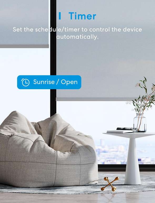 2 interruptores de cortina inteligente Meross compatibles con Apple HomeKit  Siri, Alexa y Google Assistant por 38,79€ antes 54,99€.