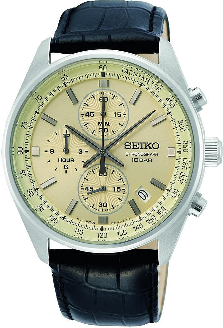 Seiko Reloj Analógico para Hombre de Cuarzo japonés con Correa