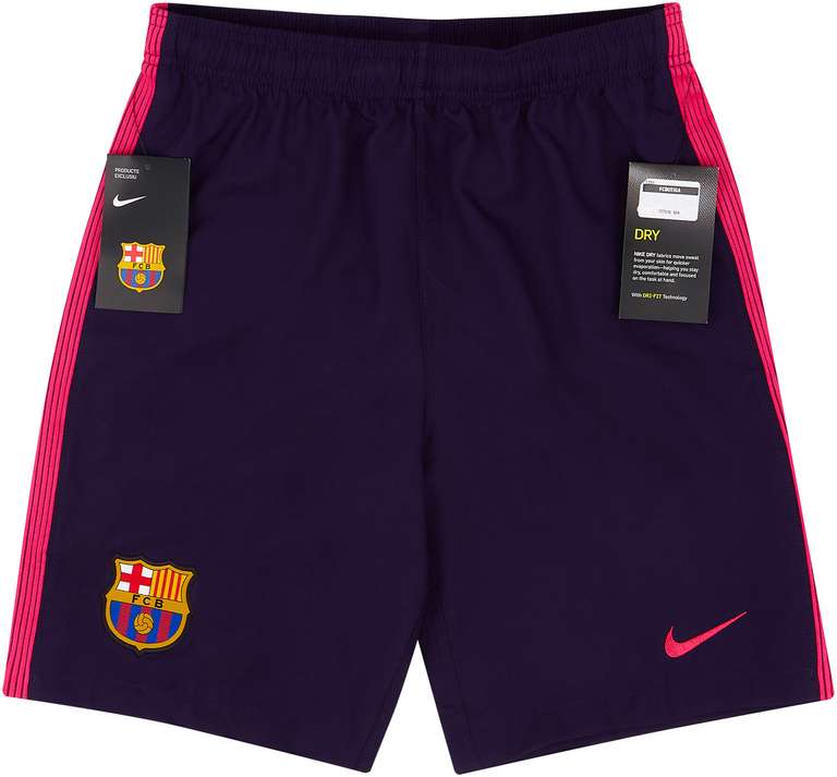 Nike Pantalones cortos de visitante del Barcelona 2016-17 NIÑOS